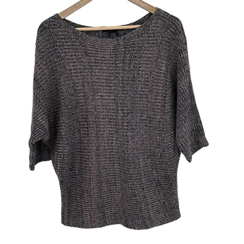 Calvin Klein brown slouchy boatneck sweater size medium